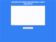 Tablet Screenshot of colegiodepadua.com.br